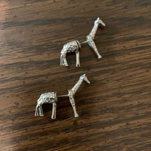 Giraff sterling silver earrings